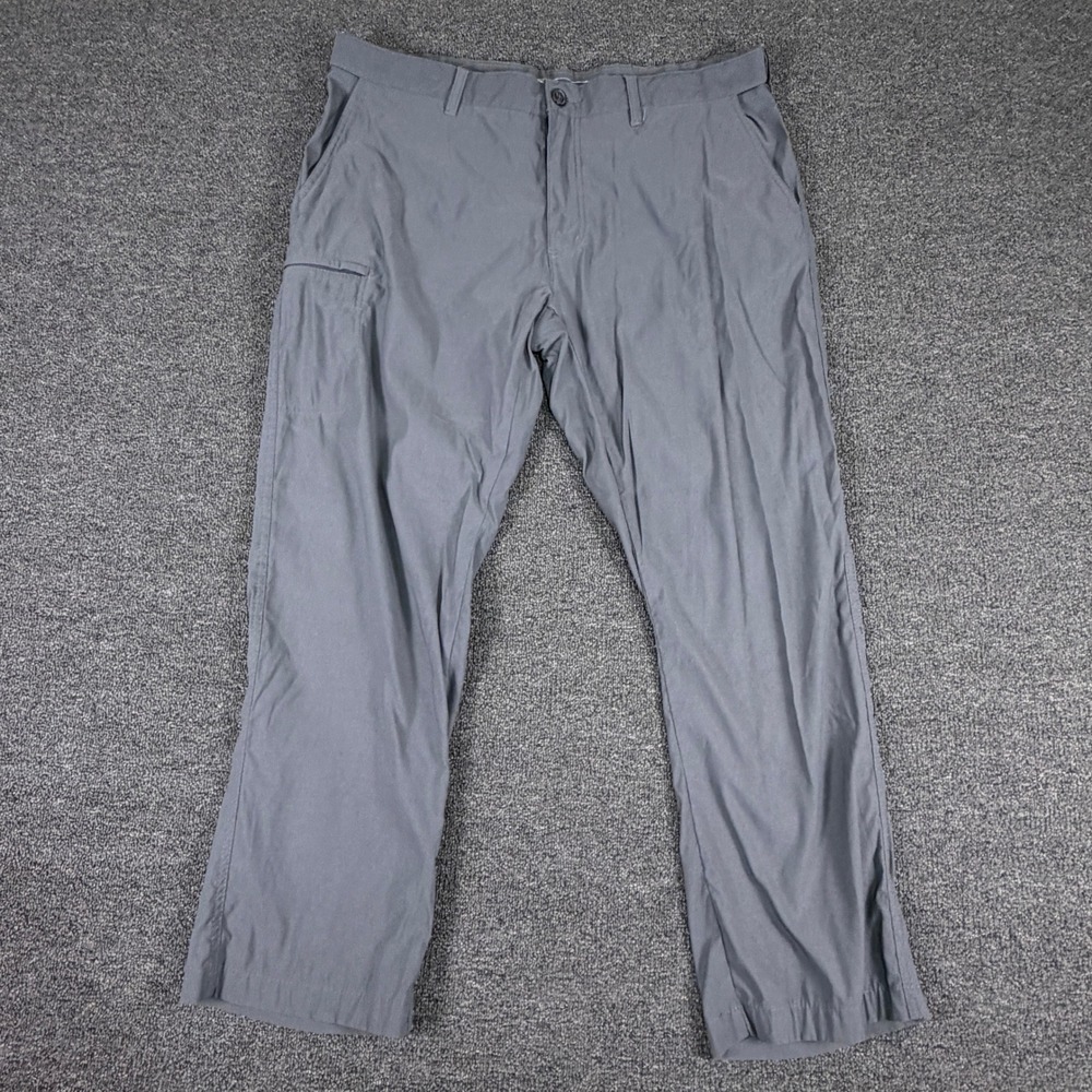 UB Tech Pants Mens 40x30 Classic Fit Dark Gray Stretch Performance EUC